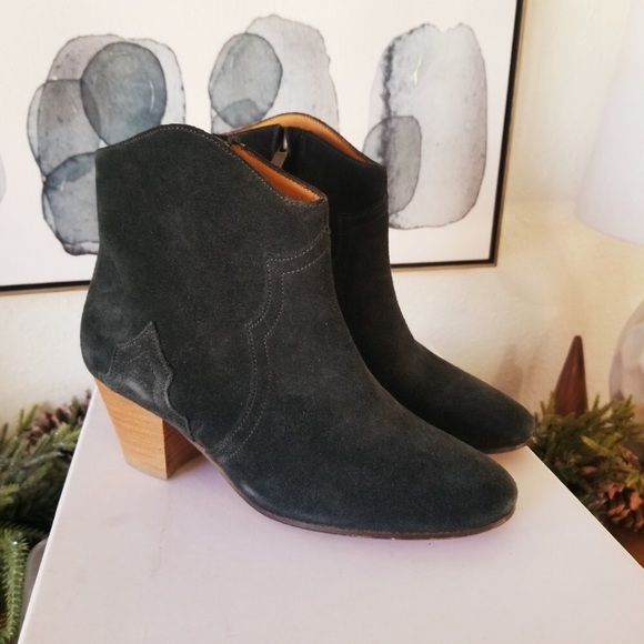 Isabel Marant dicker faded charcoal grey boots 35 - Picture 2 of 10